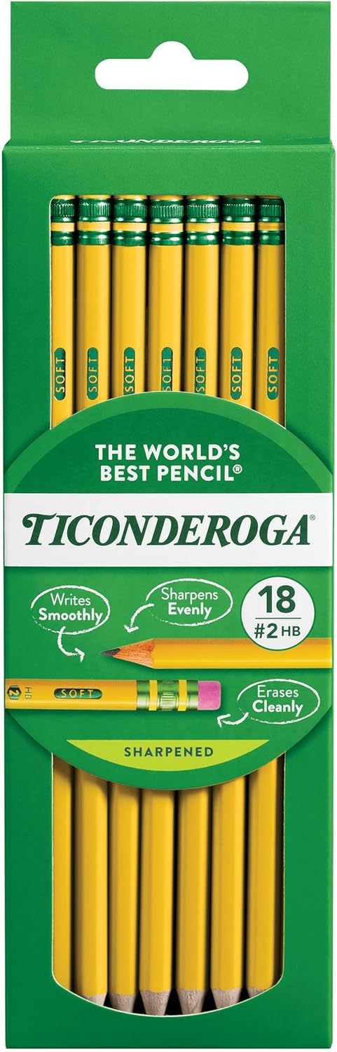 niferdza wood cased pencils, pre sharpened, #2 hb soft, yellow, 18 count niferdza wood cased pencils, pre sharpened, #2 hb soft, yellow, 18 count